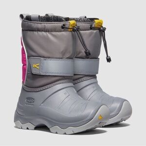 Keen Lumi Waterproof Gray and Pink Insulated Rain and Snow Boots
